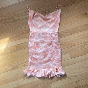 Hello Molly Peach Mini Dress